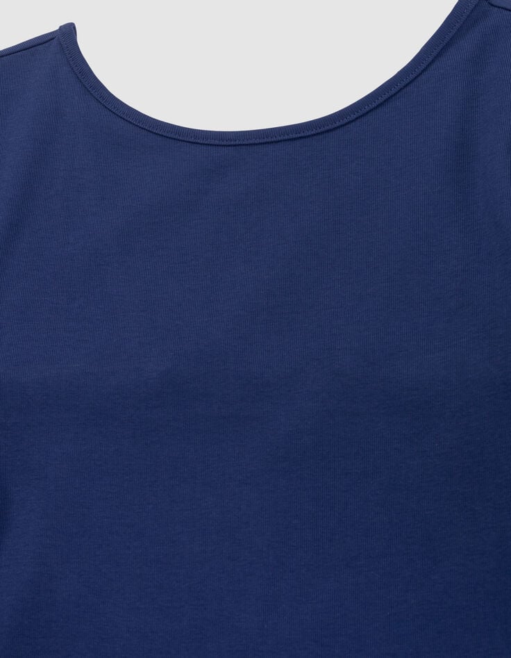 Ikks T-shirt Bleu Décolleté Dos Fille