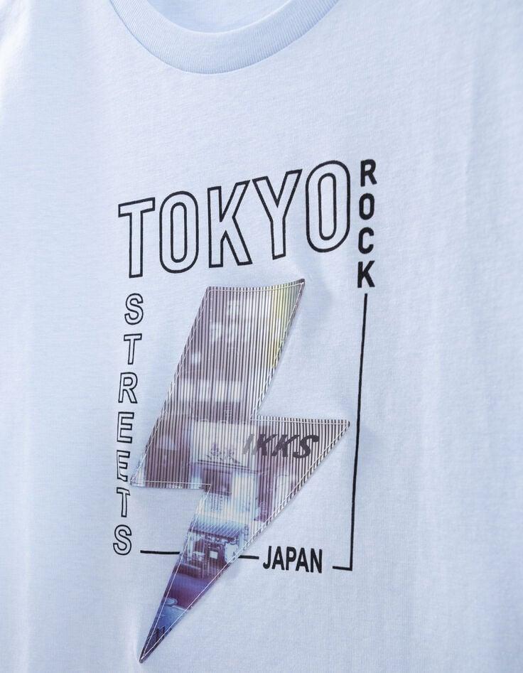 Ikks T-shirt Bleu Motif éclair Lenticulaire Garçon