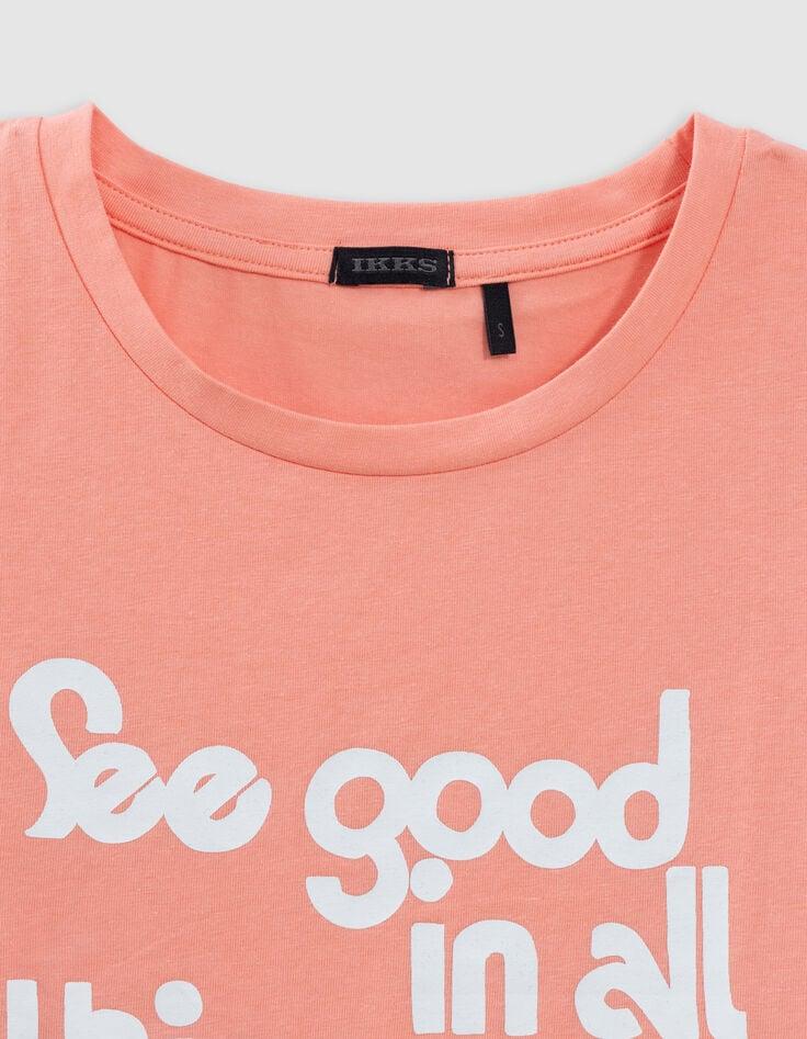 Ikks T-shirt Corail Forme Cropped Fille