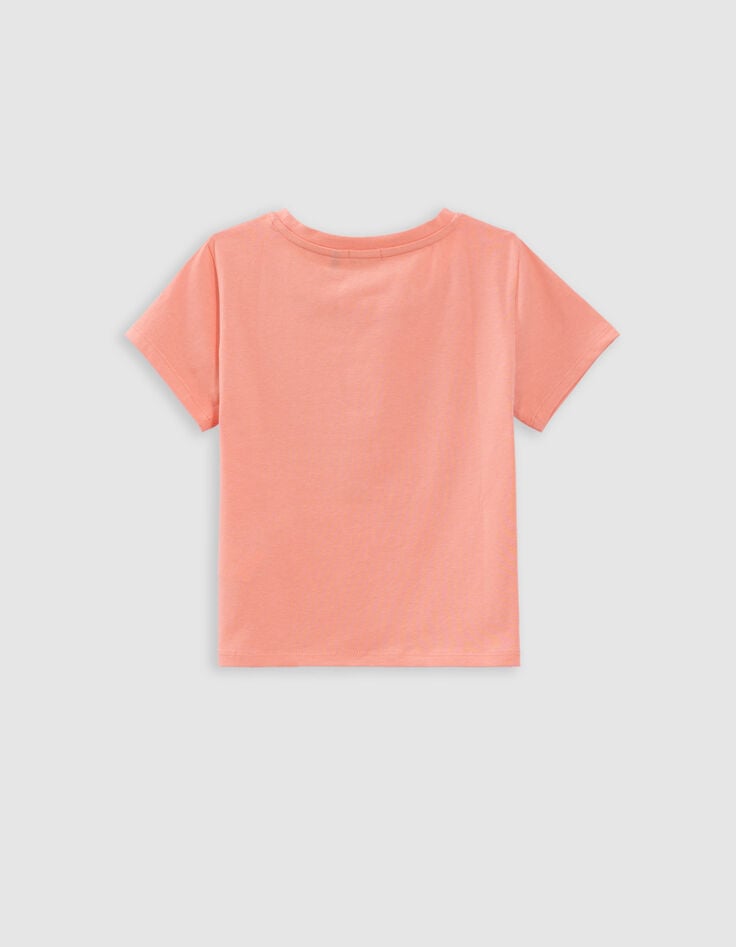 Ikks T-shirt Corail Forme Cropped Fille