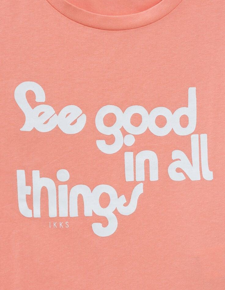 Ikks T-shirt Corail Forme Cropped Fille