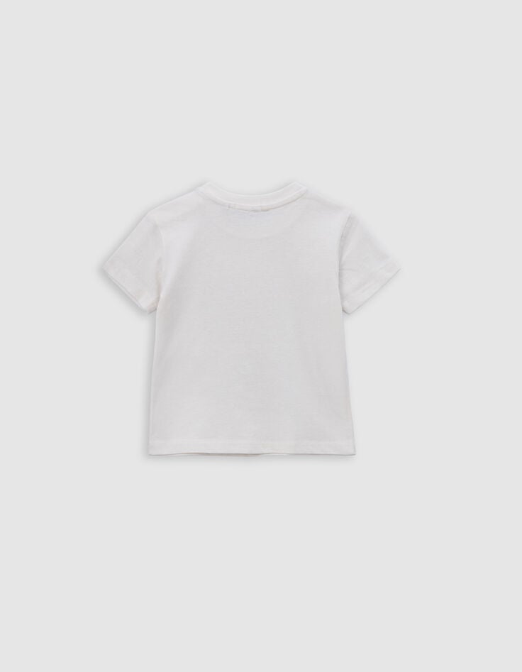 Ikks T-shirt Gris Paysage Balinais Bébé Garçon