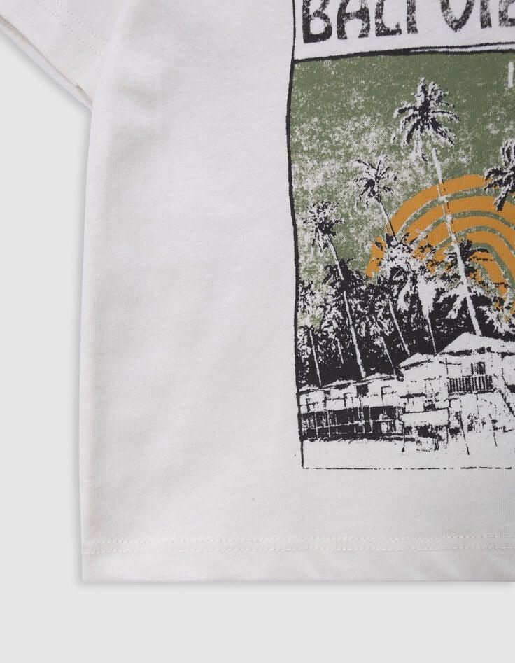 Ikks T-shirt Gris Paysage Balinais Bébé Garçon