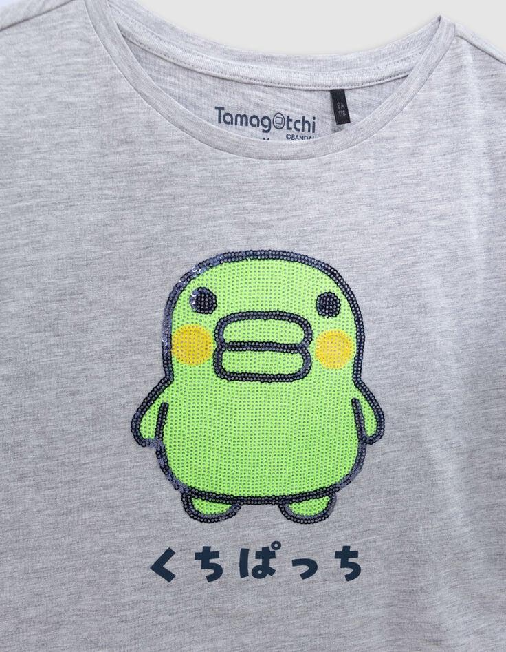 Ikks T-shirt Gris Sequins TAMAGOTCHI X IKKS Fille