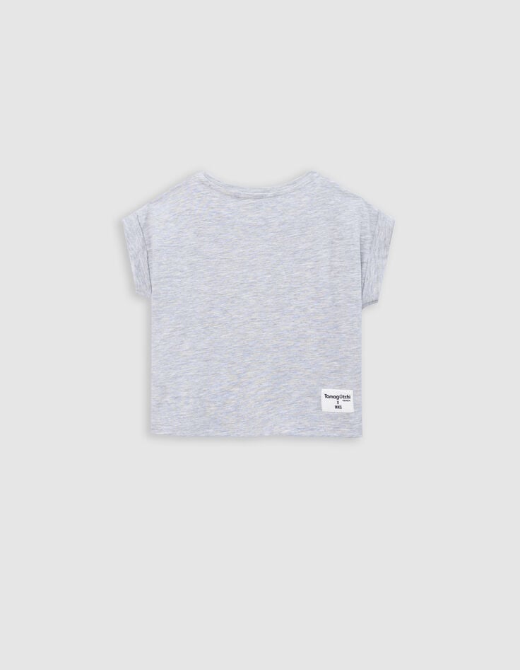 Ikks T-shirt Gris Sequins TAMAGOTCHI X IKKS Fille