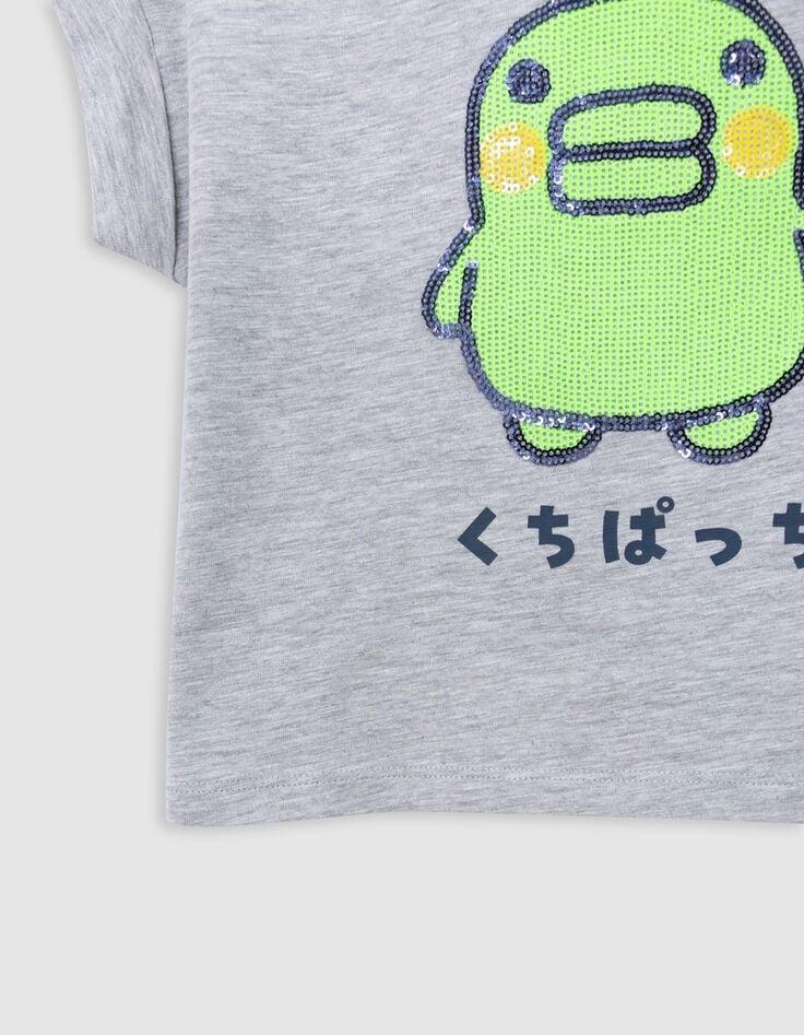 Ikks T-shirt Gris Sequins TAMAGOTCHI X IKKS Fille