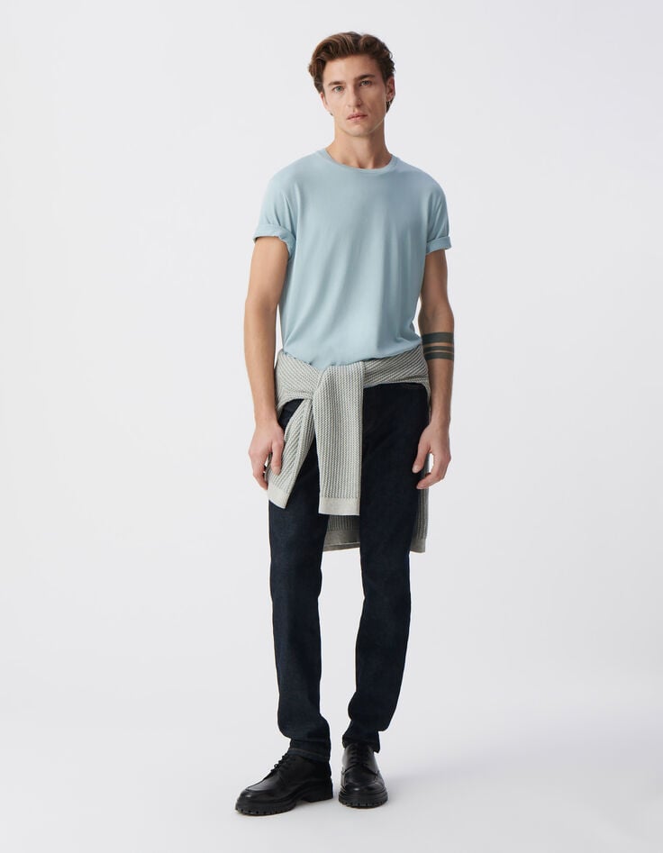 ikks T-shirt horizon col rond en coton modal Homme