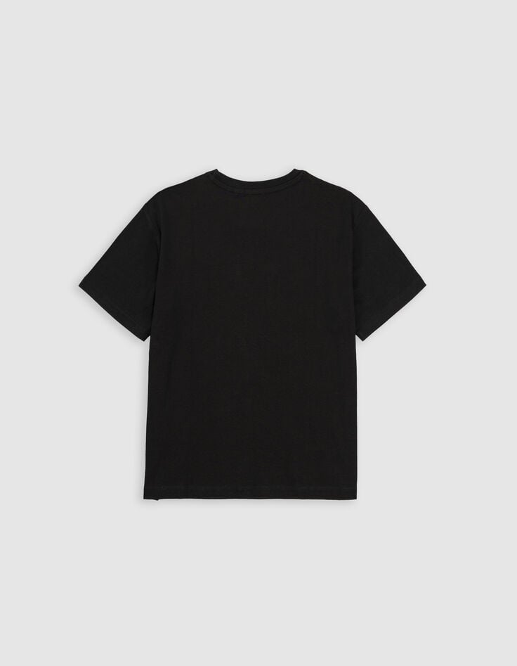 Ikks T-shirt Noir Motif éclair Lenticulaire Garçon