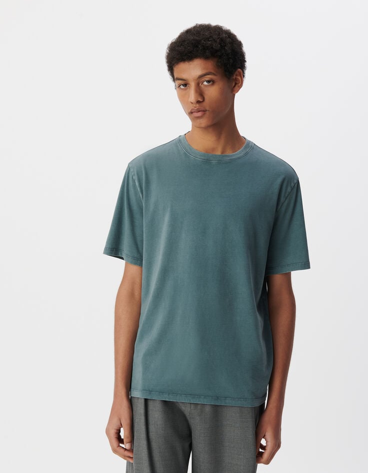 Ikks T-shirt Orage Coton Bio Effet Lavé Homme