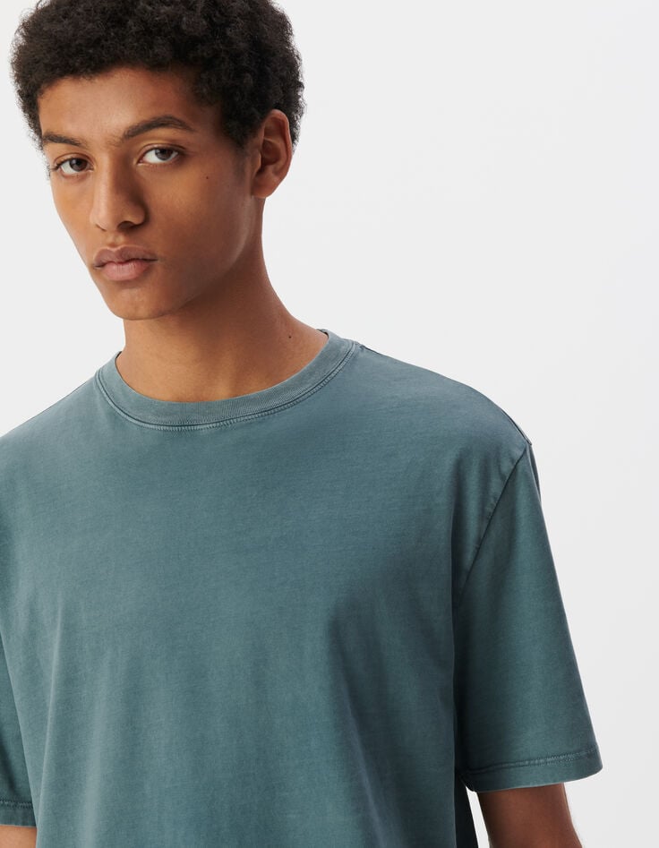 Ikks T-shirt Orage Coton Bio Effet Lavé Homme