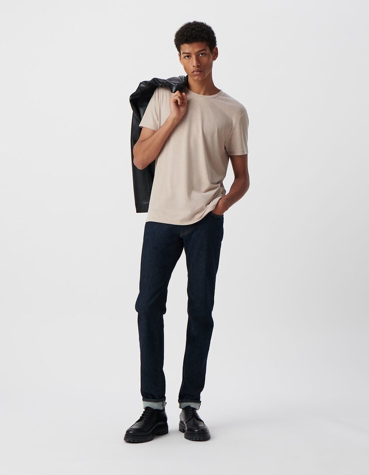 ikks T-shirt sable chanvre mélangé DRY FAST Homme