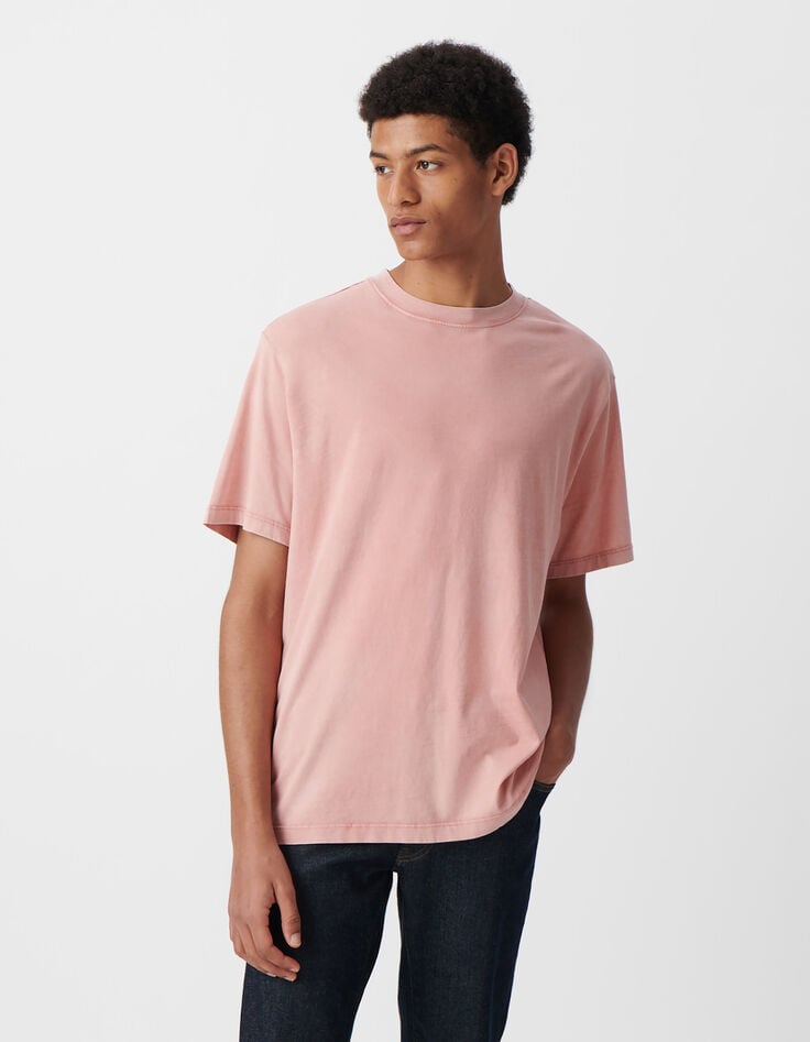 Ikks T-shirt Sakura Coton Bio Effet Lavé Homme