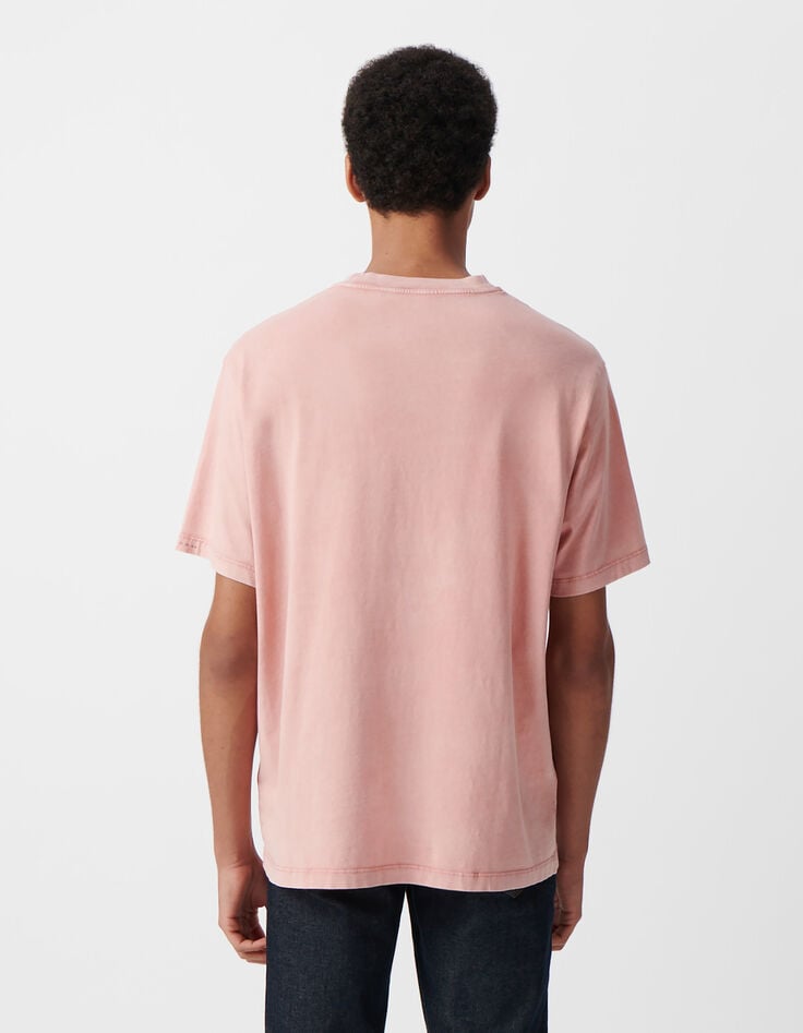 Ikks T-shirt Sakura Coton Bio Effet Lavé Homme