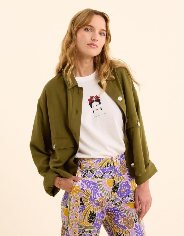 ikks Tee-shirt blanc visuel Frida I.Code