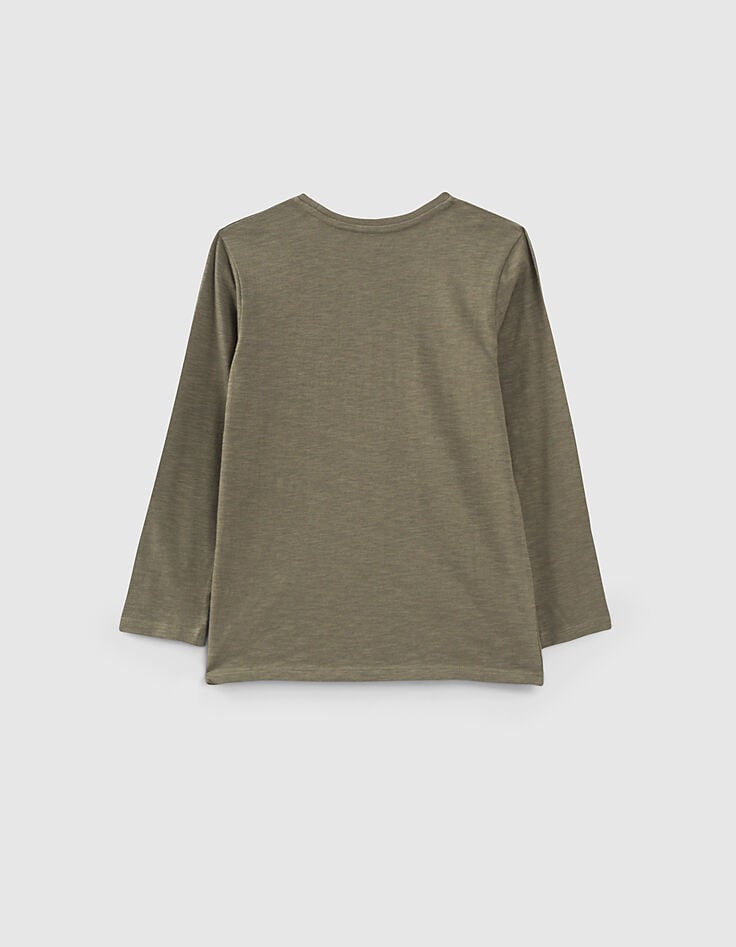 Ikks Tee-shirt Kaki Essentiel Coton Bio