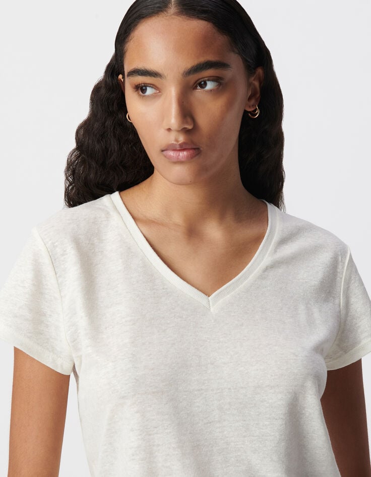 Ikks Tee-shirt Lin Blanc Femme