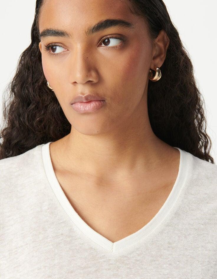 Ikks Tee-shirt Lin Blanc Femme