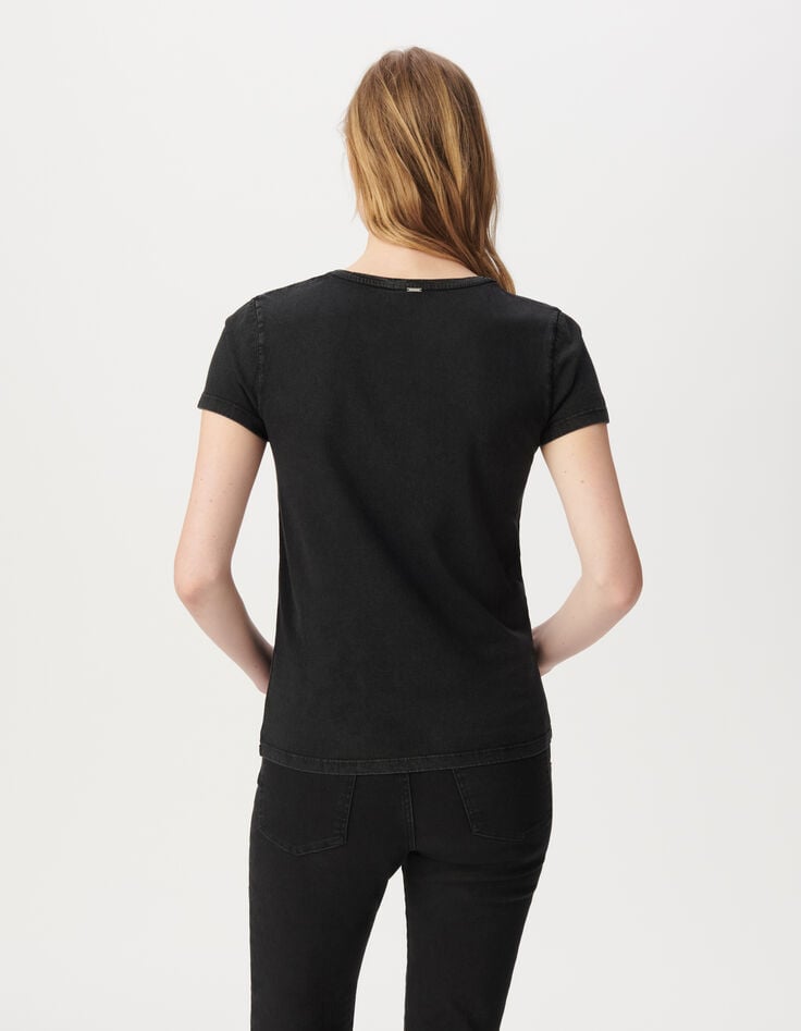 Ikks Tee-shirt Manches Courtes Gris Message