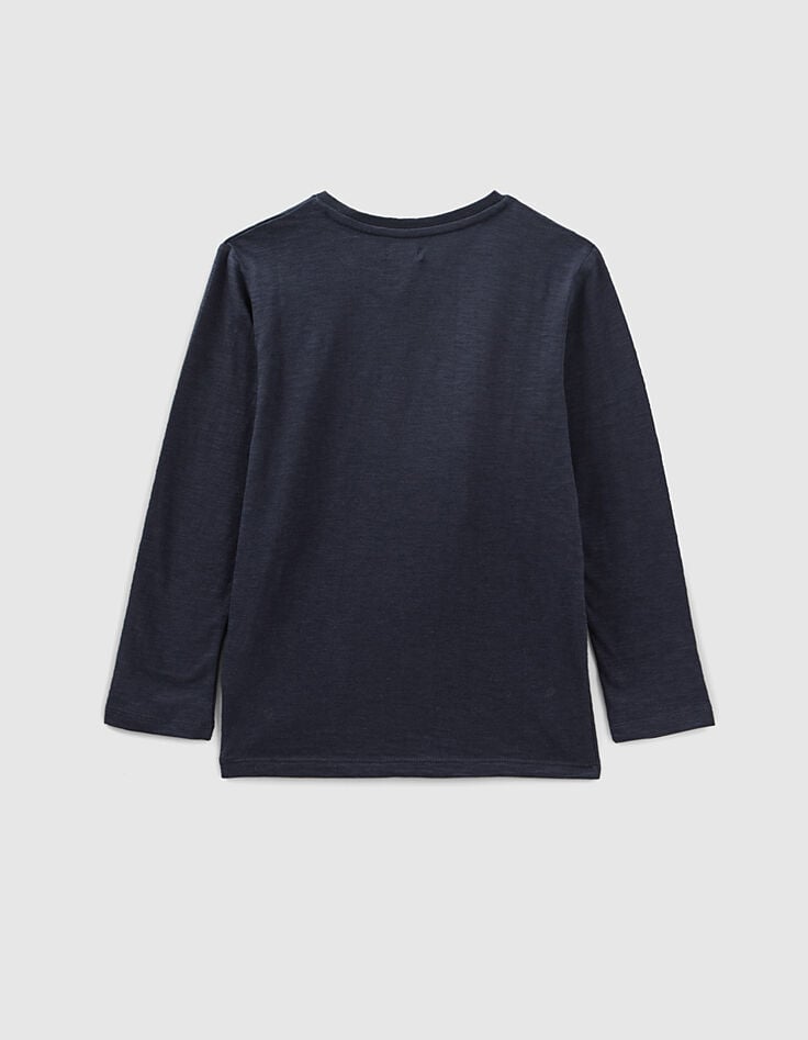 Ikks Tee-shirt Navy Essentiel Coton Bio Garçon