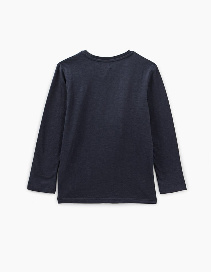Ikks Tee-shirt Navy Essentiel Coton Bio Garçon