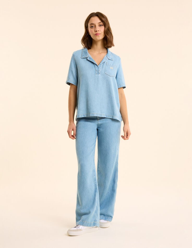 Ikks Top En Jean Bleu Esprit Vareuse I.Code