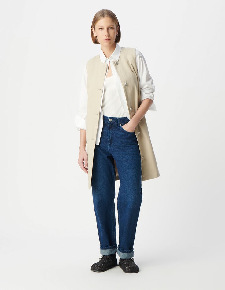 Ikks Trench 2-en-1 Beige Avec Veste Amovible Femme