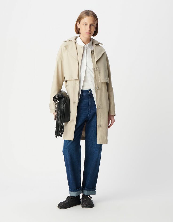 ikks Trench 2-en-1 beige avec veste amovible Femme