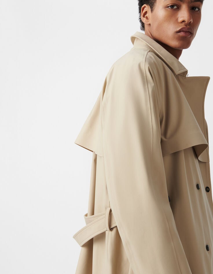 Ikks Trench Sable Nylon WATERPROOF Homme