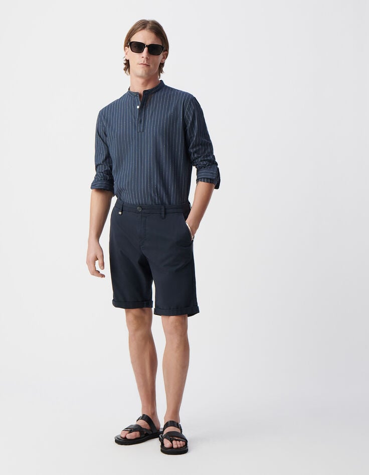 Ikks Tunique REGULAR Encre Motif Rayures Homme