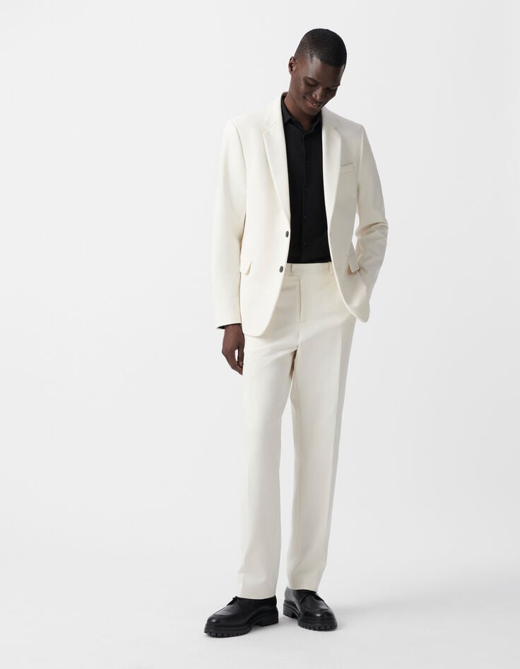 Ikks Veste De Costume Blanche Homme