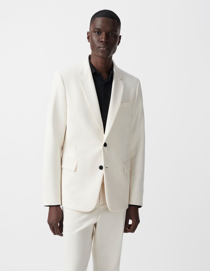 ikks Veste de costume blanche Homme