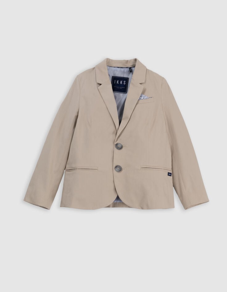 Ikks Veste De Costume Cérémonie Beige Garçon
