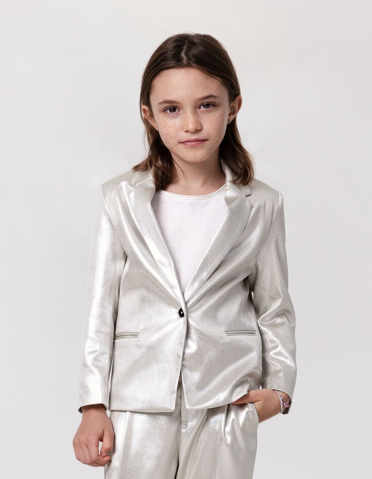 ikks Veste de costume cérémonie dorée fille
