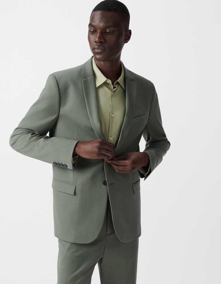 Ikks Veste De Costume Kaki TRAVEL SUIT Homme