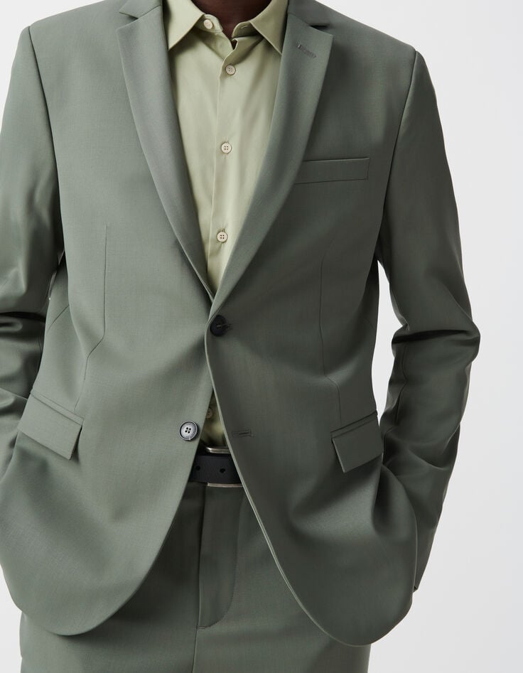 Ikks Veste De Costume Kaki TRAVEL SUIT Homme