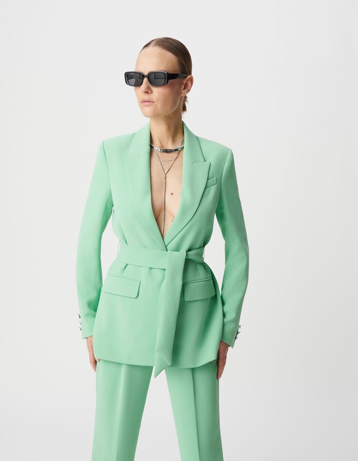 Ikks Veste De Costume Vert Polyester Recyclé Femme