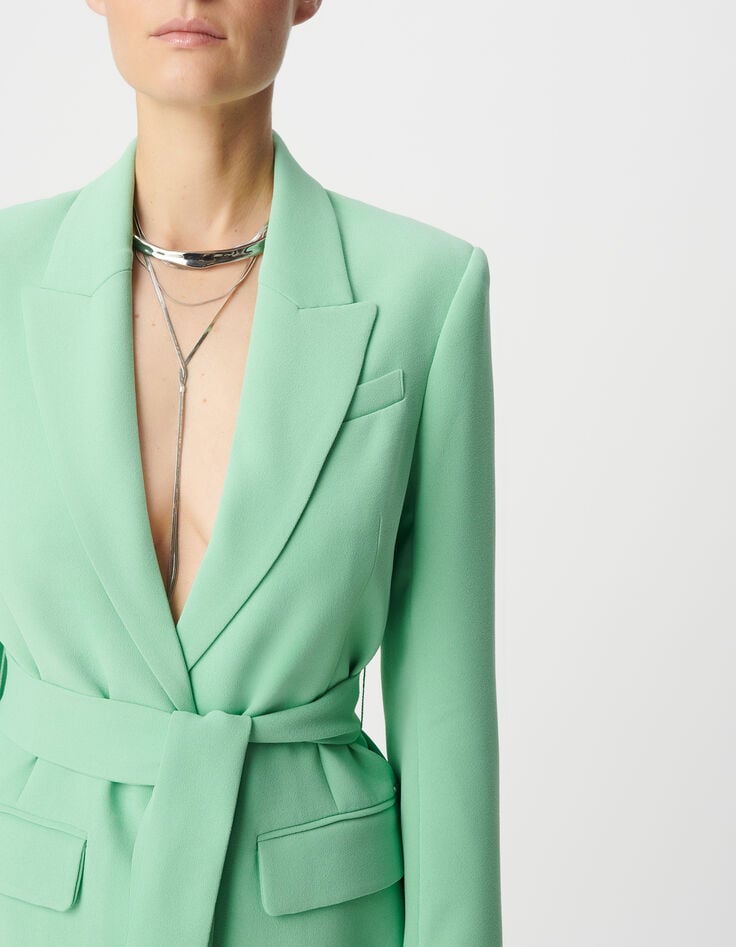 Ikks Veste De Costume Vert Polyester Recyclé Femme