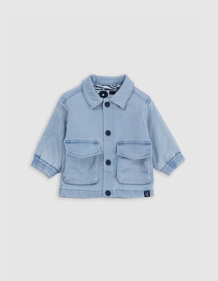 ikks Veste en jean bleu bébé garçon