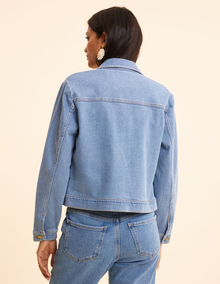 Ikks Veste En Jean Bleu I.Code