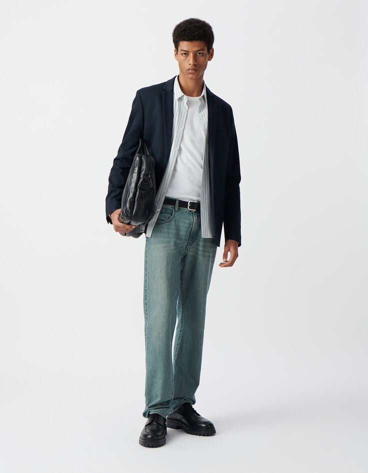 ikks Veste marine Interlock Homme