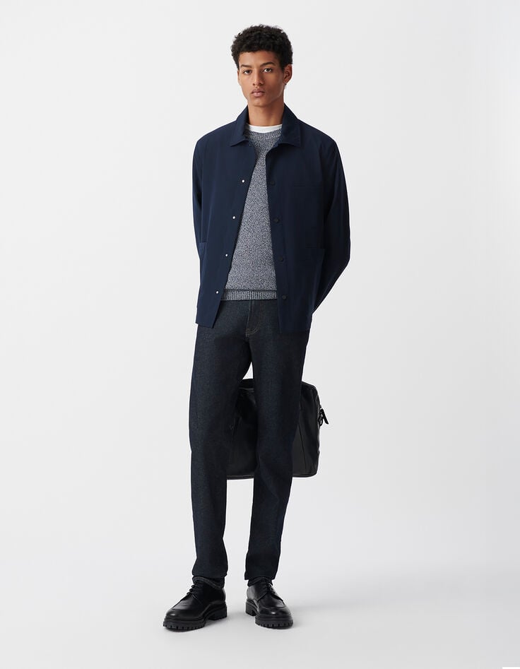 ikks Veste marine seersucker COOLMAX Homme