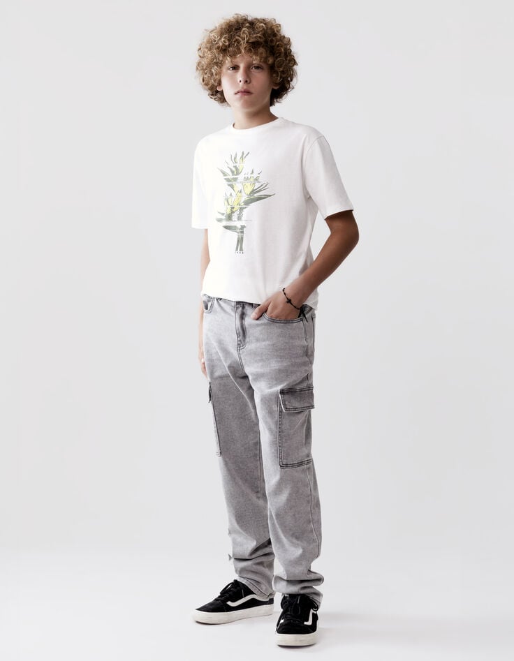 Ikks Jean BATTLE Gris Waterless Maille Knitlook Garçon