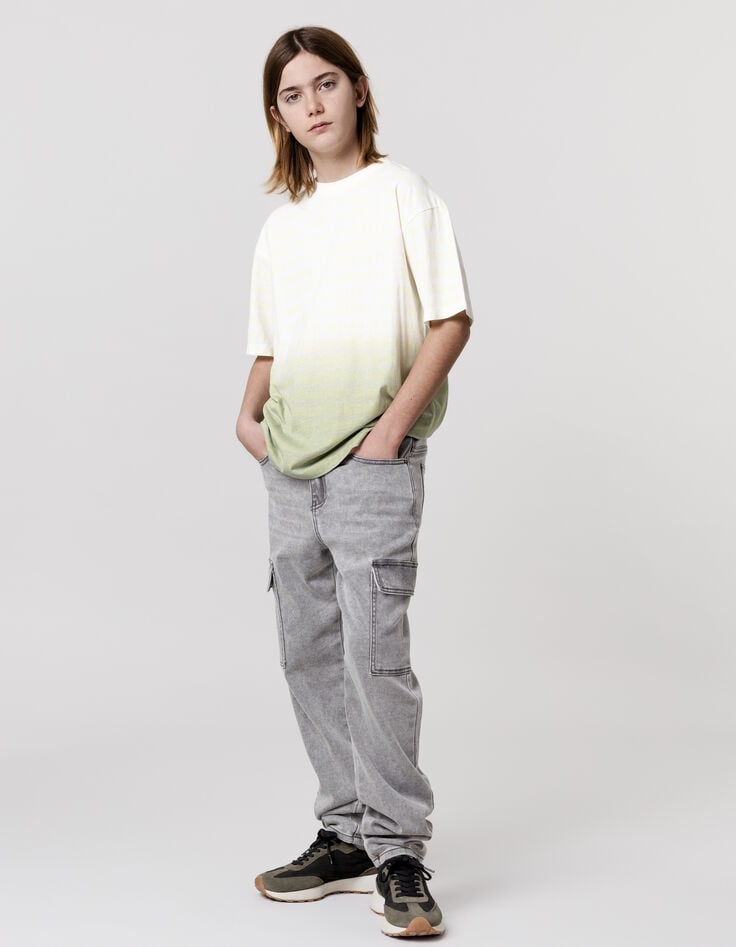 Ikks Jean BATTLE Gris Waterless Maille Knitlook Garçon