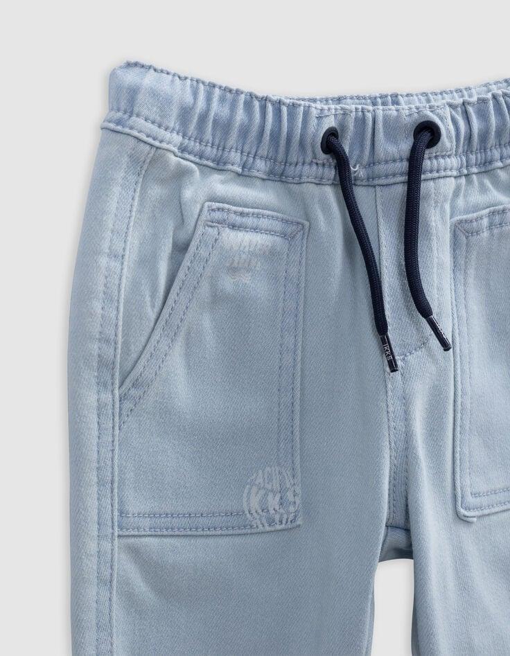Ikks Jean Bleu Maxi Poches Taille élastiquée Bébé Garçon