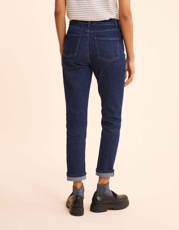 Ikks Jean Droit Bleu Foncé Avec Passants Double Cœurs I.Code