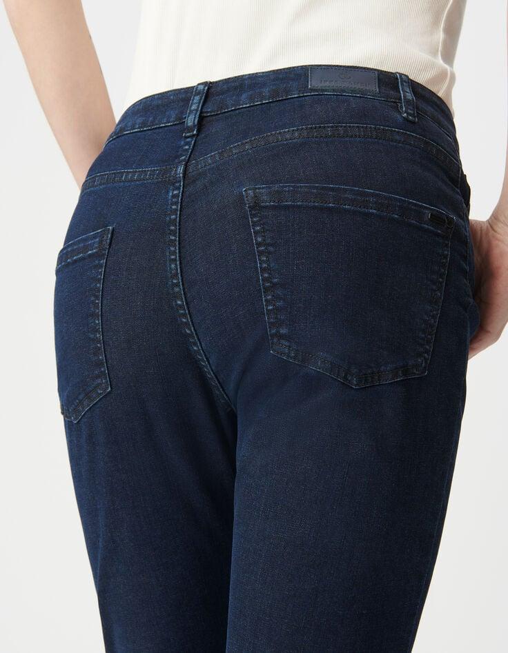 Ikks Jean Droit Bleu Foncé Powerstretch Cropped Femme