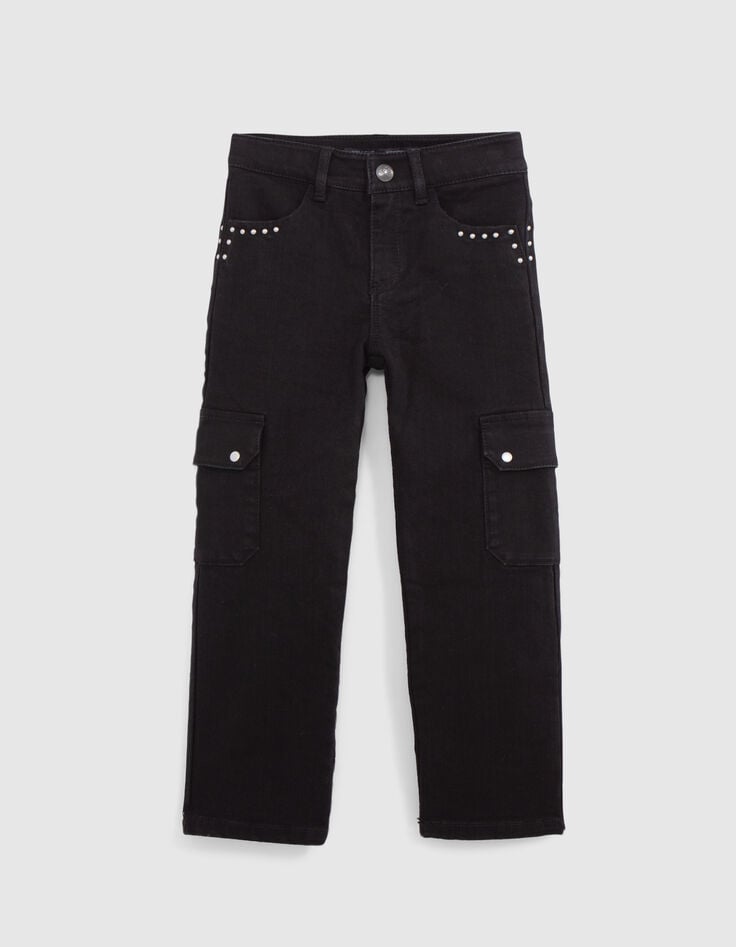Ikks Jean DROIT Noir Esprit Battle Ultra-résistant Fille