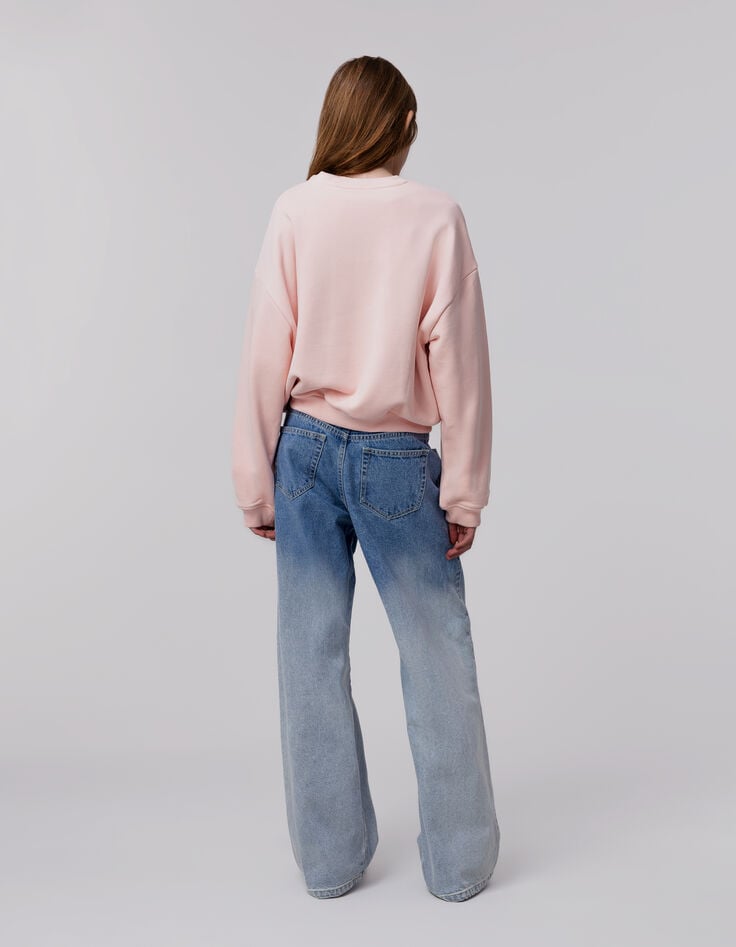 Ikks Jean LARGE Bleu Waterless Effet Deep Dye Fille