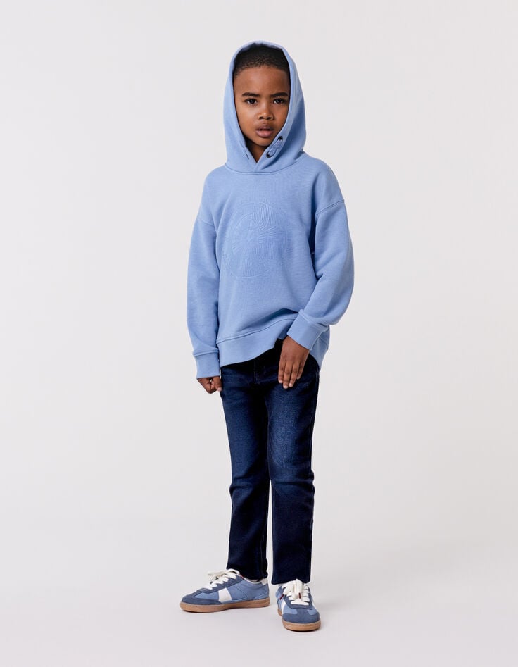 ikks Jean slim blue black surpiqûres chevrons garçon