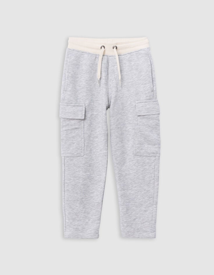 Ikks Jogging BATTLE Gris Ceinture Contrastée Garçon